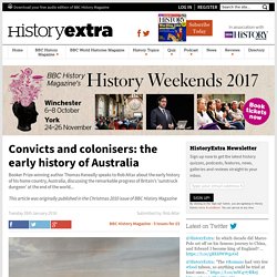 Convicts and colonisers:the early history of Australia