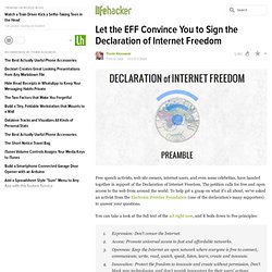 Let the EFF Convince You to Sign the Declaration of Internet Freedom
