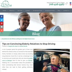 Tips on Convincing Elderly Relatives to Stop Driving