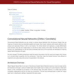 CS231n Convolutional Neural Networks for Visual Recognition