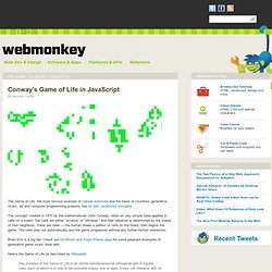 Conway’s Game of Life in JavaScript