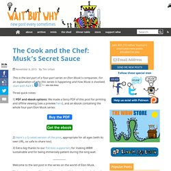 The Cook and the Chef: Musk's Secret Sauce