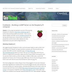 Cookbook – Building a LAMP Server on the Raspberry Pi computer