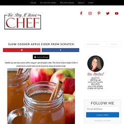 Slow Cooker Apple Cider Made From Scratch
