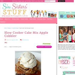 Slow Cooker Cake Mix Apple Cobbler
