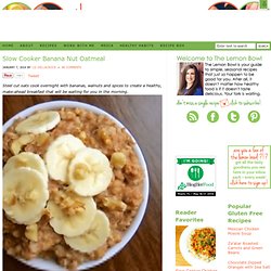 Slow Cooker Banana Nut Oatmeal Recipe