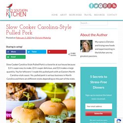 Slow Cooker Carolina-Style Pulled Pork