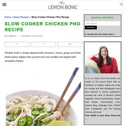 Slow Cooker Chicken Pho Recipe - The Lemon Bowl®
