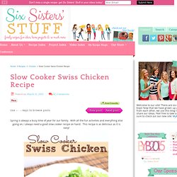Slow Cooker Swiss Chicken Recipe