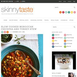 Slow Cooker Moroccan Chickpea and Turkey Stew
