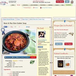 Bean & Pea Slow Cooker Soup Recipe