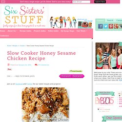 Slow Cooker Honey Sesame Chicken Recipe