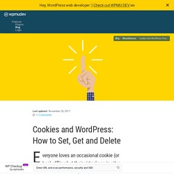 Cookies and WordPress: How to Set, Get and Delete