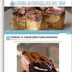 Cookies ‘n’ Cream Oreo Fudge Brownies