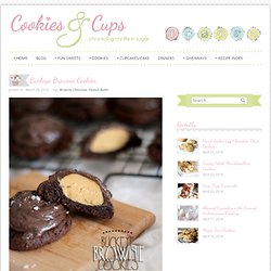 Cookies and Cups Buckeye Brownie Cookies