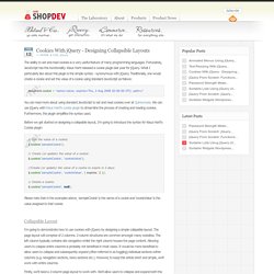 Cookies With jQuery - Designing Collapsible Layouts » ShopDev Website Design Blog