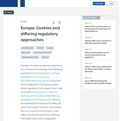 Europe: Cookies and differing views across Europe