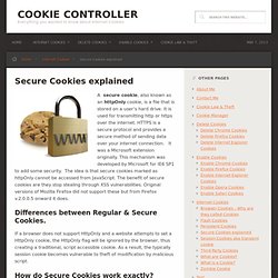 Secure Cookies explained - Cookie Controller