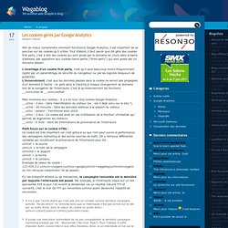 Les cookies gérés par Google Analytics - Google Analytics