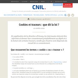 Cookies et traceurs : que dit la loi