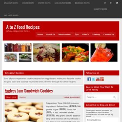 Cookies Vegetarian Recipes - A to Z Food Recipes.com