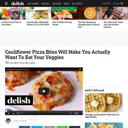 Cooking Cauliflower Pizza Bites Video - Cauliflower Pizza Bites How to Video
