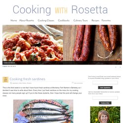 Cooking fresh sardines » Cooking with Rosetta