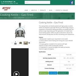 Cooking Kettle Manufacturer In India