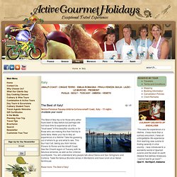 Italy Cooking Vacations and Gourmet Culinary Tours Tuscany Amalfi Coast