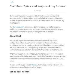 Chef Solo: Quick and easy cooking for one ← Vinicius Horewicz