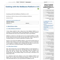 Cooking with the NetBeans Platform v 5.5