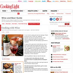 Cooking with Wine - CookingLight.com