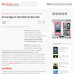 25 Cool Apps To Take Notes On New iPad