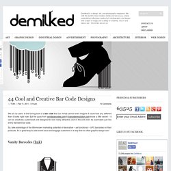 44 Cool and Creative Bar Code Designs