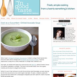 Cool as a Cucumber: Chilled Avocado Soup