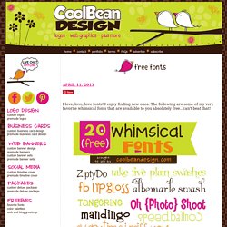 Cool Bean Design - Free Whimsical Fonts