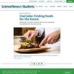 ARTICLE #13 Cool Jobs: Finding foods for the future