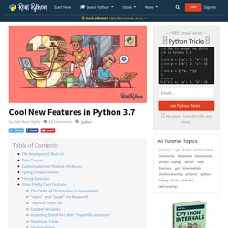 Cool New Features in Python 3.7