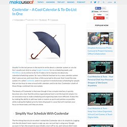 Coolendar – A Cool Calendar & To-Do List In One