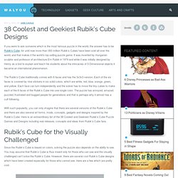 38 Coolest and Geekiest Rubik’s Cube Designs