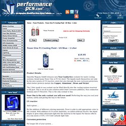 Feser One F1 Cooling Fluid - UV Blue - 1 Liter Products Model: 17340 [FESER1-UVBL]