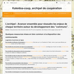 archipel de coopération : PagePrincipale