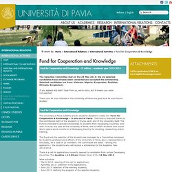 Fund for Cooperation & Knowledge