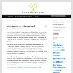 Coopération, management et technologies » coopération