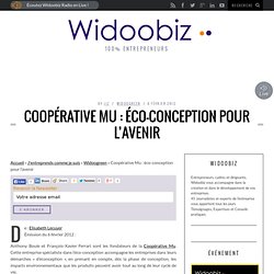 Coopérative Mu : éco-conception pour l'avenir
