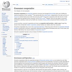 Consumer cooperative