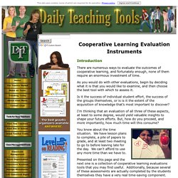 Cooperative Learning: 7 Free PDF Assessment Instruments