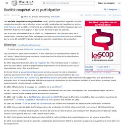 Société coopérative et participative