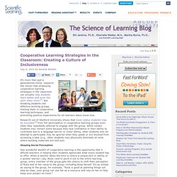 Cooperative Learning Strategies for the Inclusive Classroom
