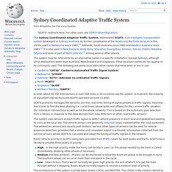 Sydney Coordinated Adaptive Traffic System
